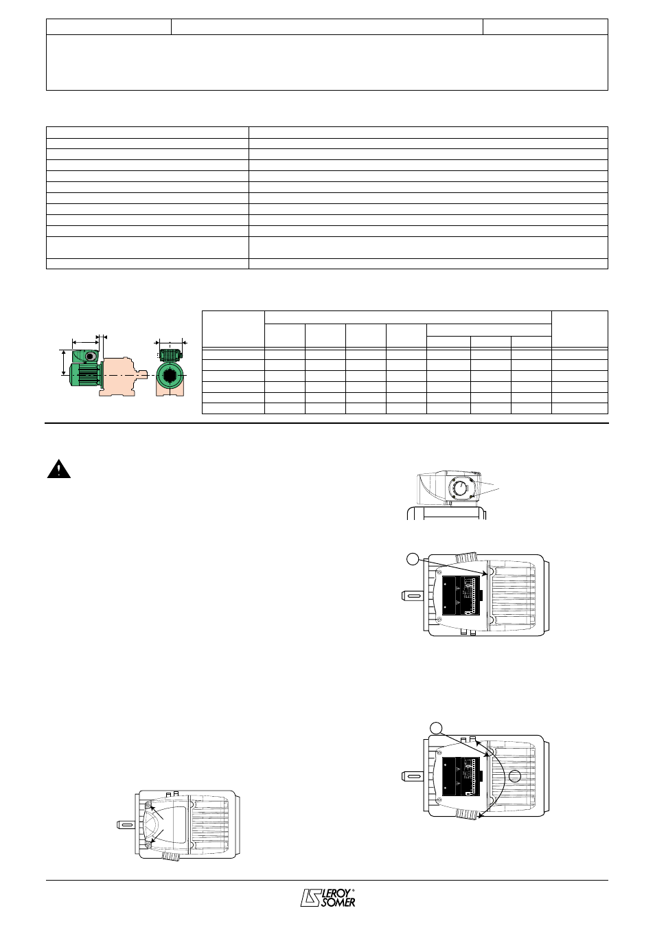 Varmeca - 20, 2 - installation, 1 - allgemeines | 2 - versetzen der trägerplatten, Leroy-somer | Watson-Marlow Varmeca User Manual | Page 42 / 84