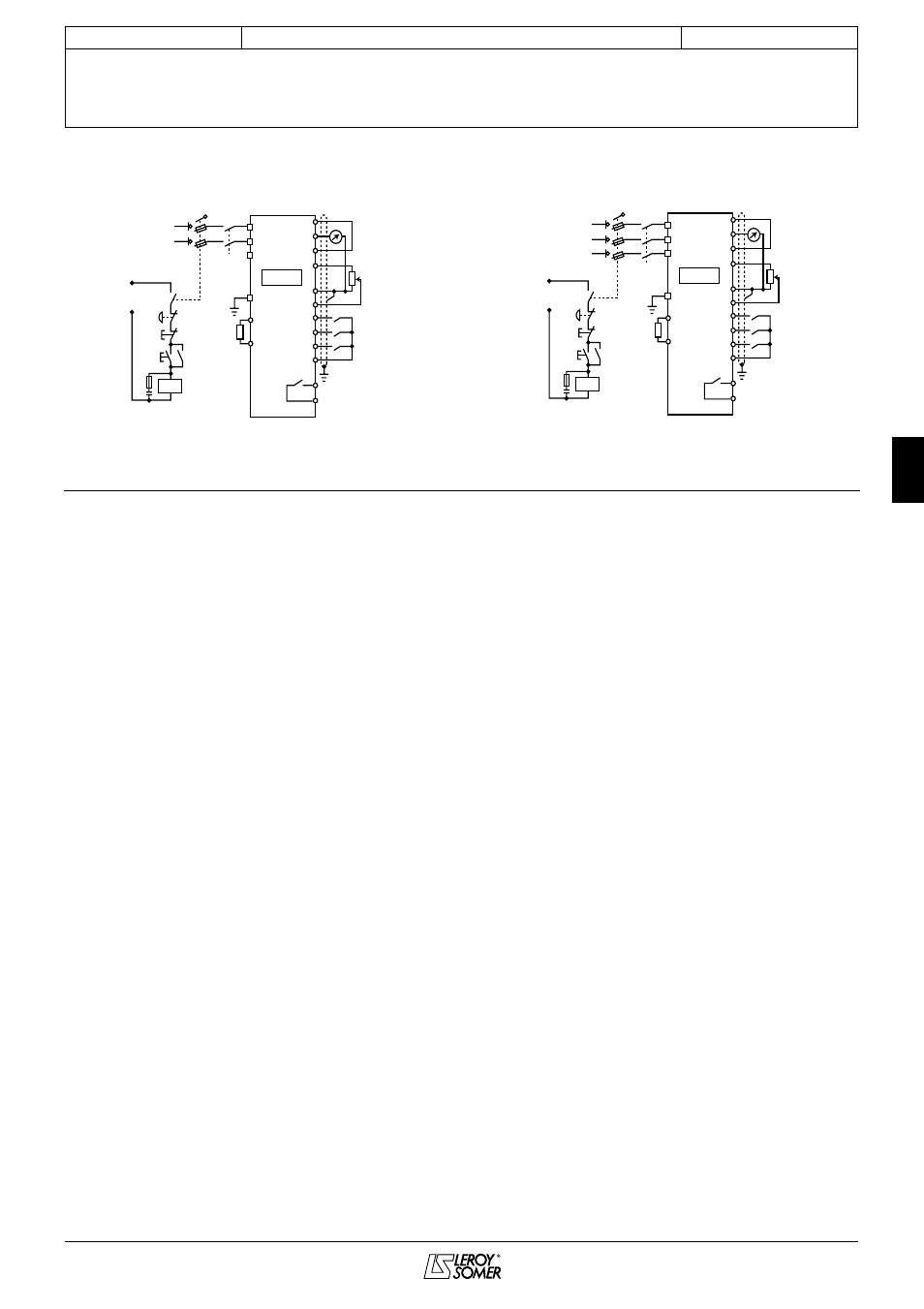 Varmeca - 20, 5 - anschlußpläne für die standardkonfiguration, Leroy-somer | Inbetriebnahme und wartung, Anschlüsse | Watson-Marlow Varmeca User Manual | Page 45 / 84