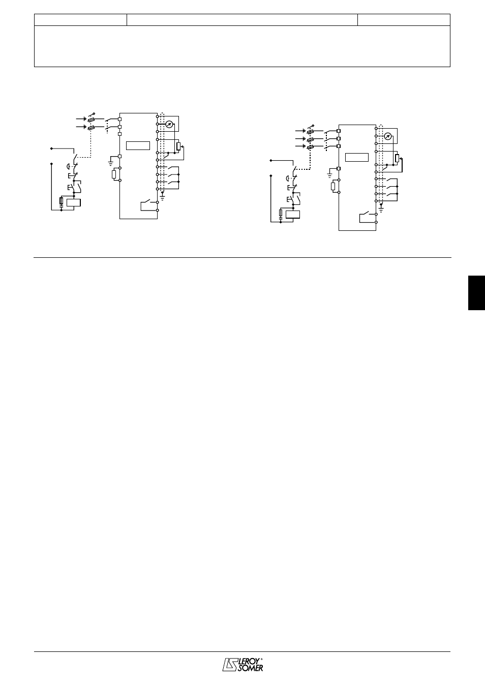 Varmeca - 20, Motor o motorreductor de velocidad variable, 5 - esquemas a partir de la configuración standard | Leroy-somer, Instalación y mantenimiento, Conexiones | Watson-Marlow Varmeca User Manual | Page 61 / 84