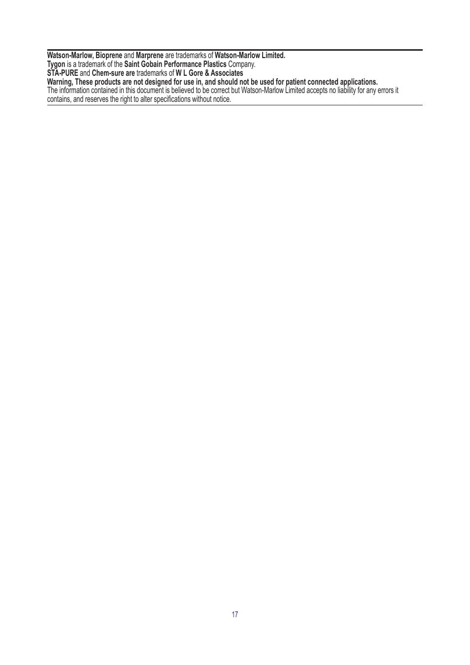 Watson-Marlow 504U/RL User Manual | Page 17 / 18