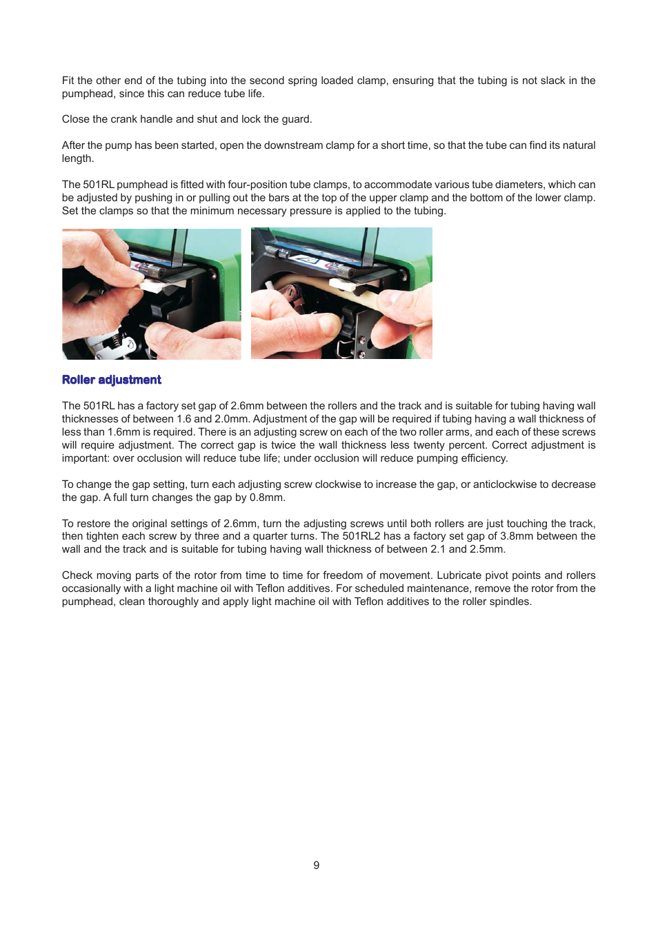 Watson-Marlow 504U/RL User Manual | Page 9 / 18
