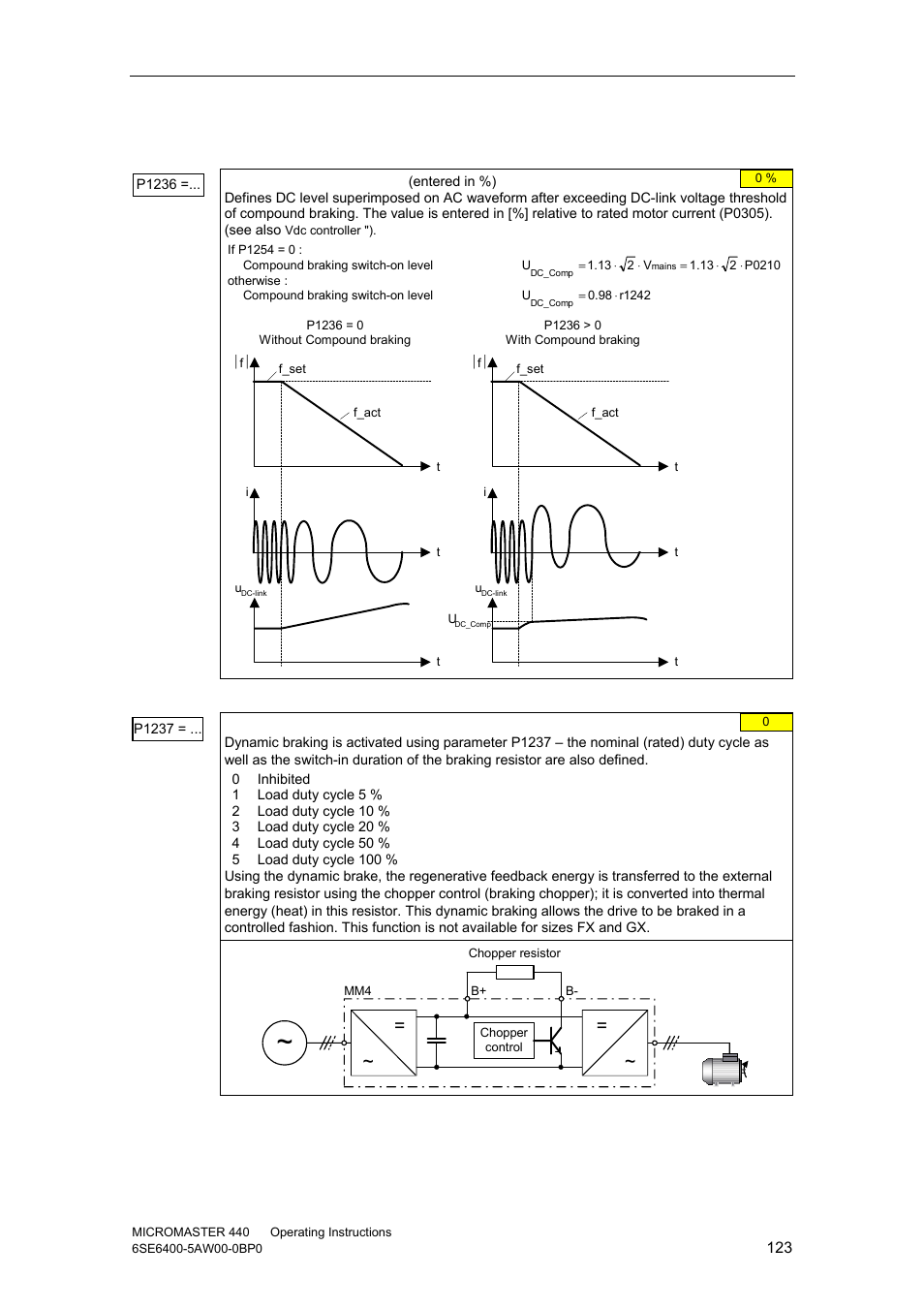 Compound braking | Watson-Marlow MM440 User Manual | Page 123 / 312