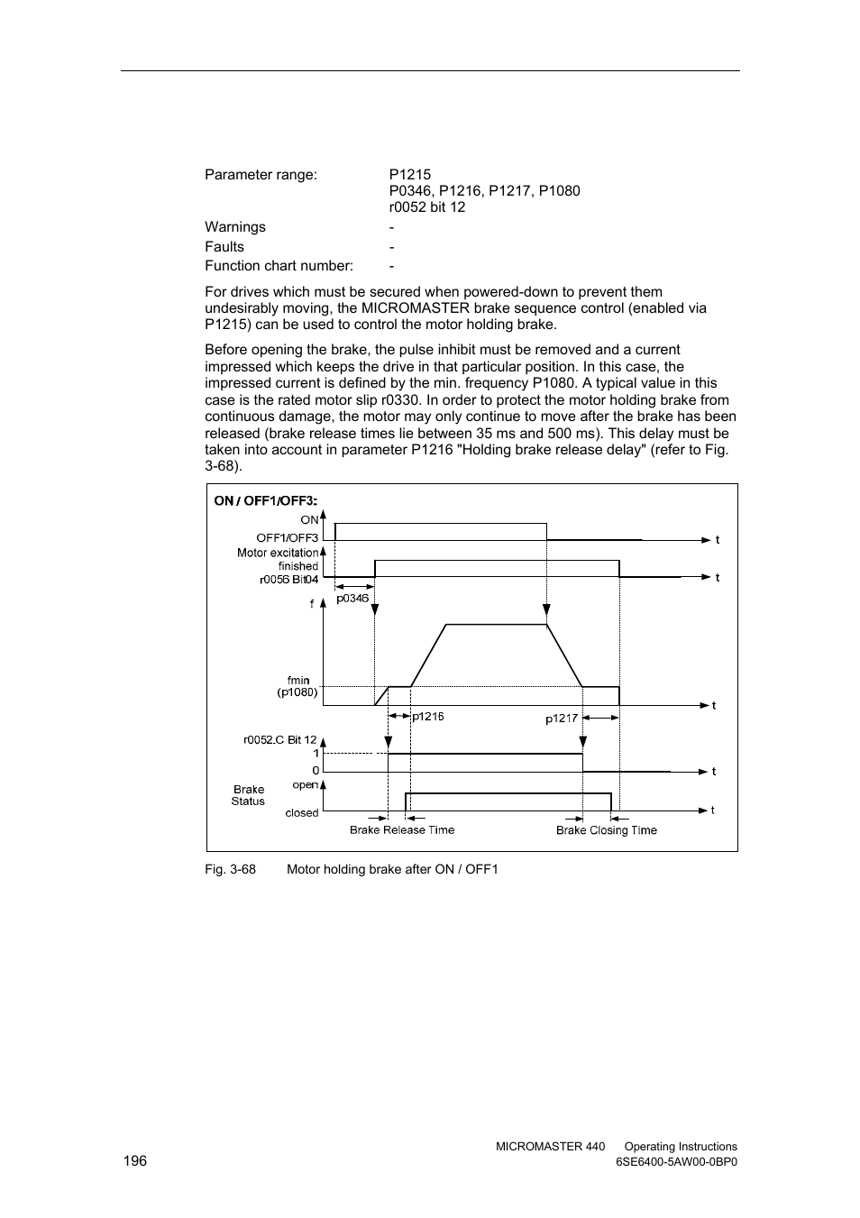 14 motor holding brake (mhb) | Watson-Marlow MM440 User Manual | Page 196 / 312