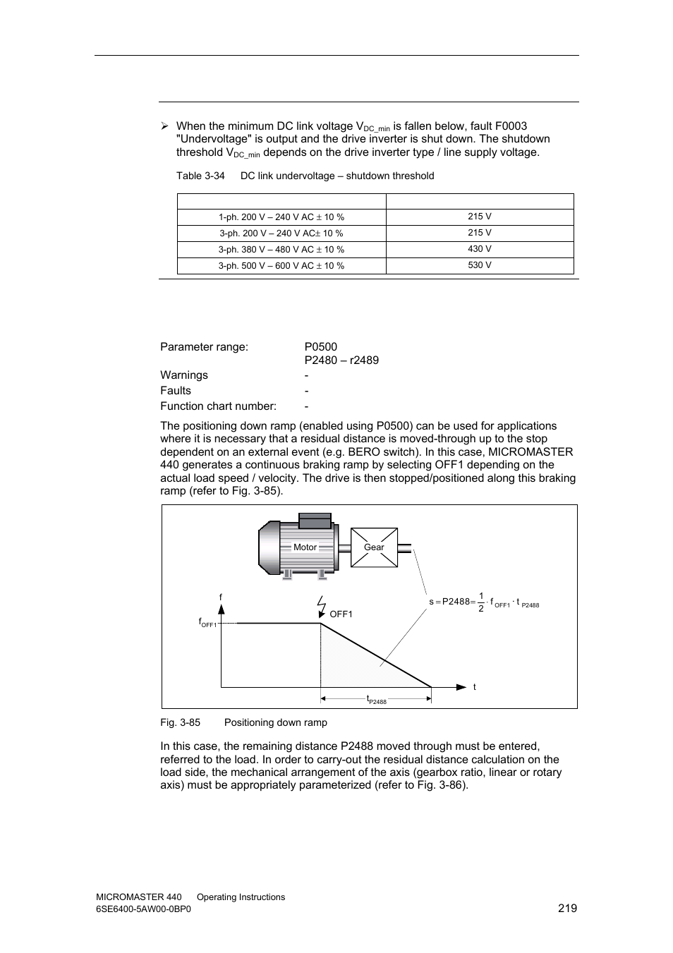 19 positioning down ramp | Watson-Marlow MM440 User Manual | Page 219 / 312