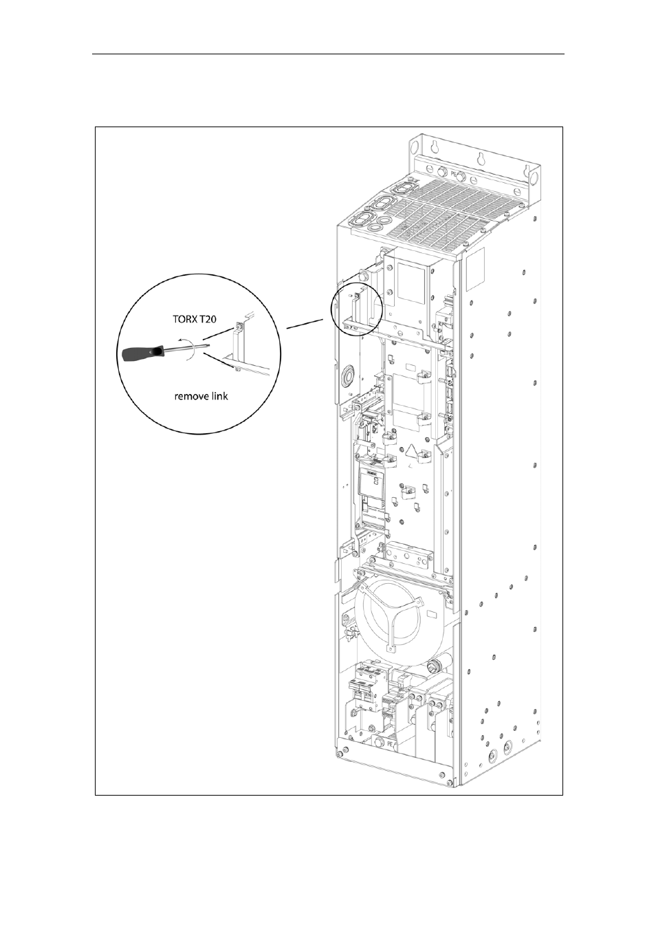 D.5 removing ‘y’ cap. frame size fx | Watson-Marlow MM440 User Manual | Page 292 / 312