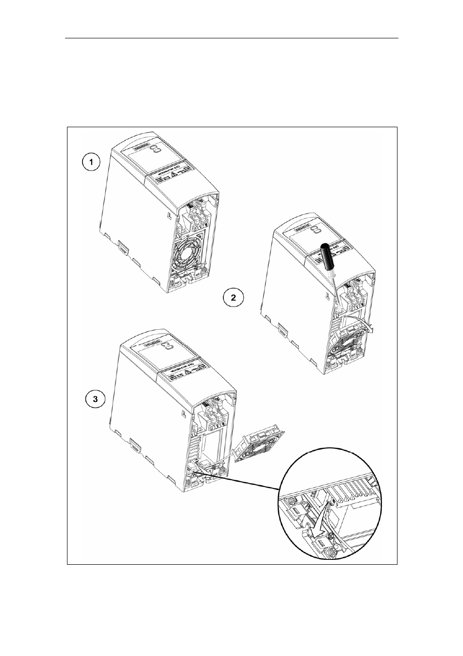 E removing fan, E.1 removing fan. frame size a | Watson-Marlow MM440 User Manual | Page 294 / 312