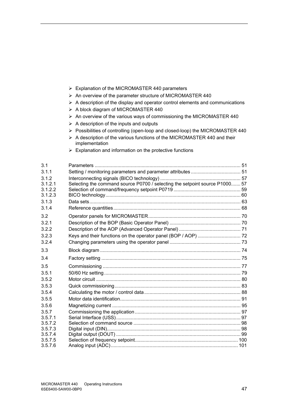 3 functions | Watson-Marlow MM440 User Manual | Page 47 / 312