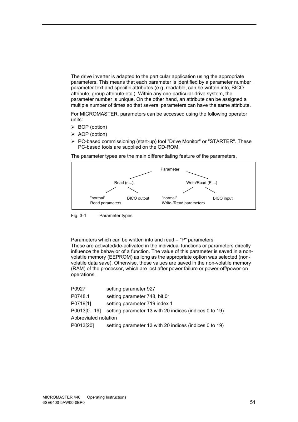 1 parameters | Watson-Marlow MM440 User Manual | Page 51 / 312