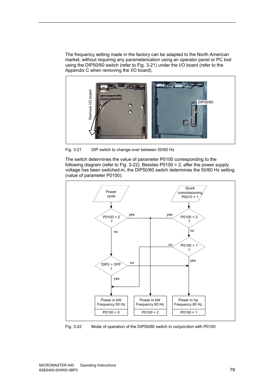 1 50/60 hz setting | Watson-Marlow MM440 User Manual | Page 79 / 312