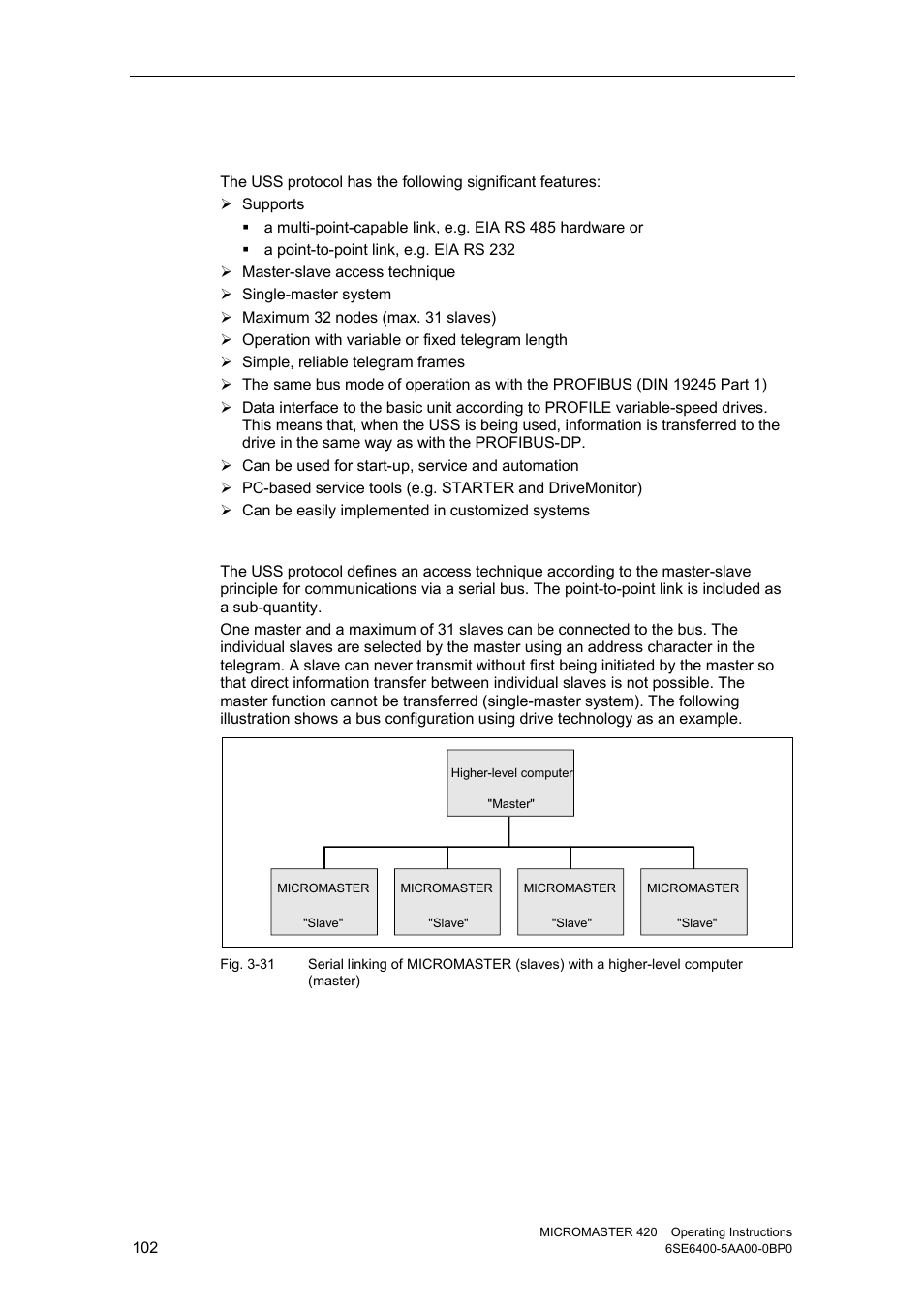 1 protocol specification and bus structure | Watson-Marlow MM420 User Manual | Page 102 / 218