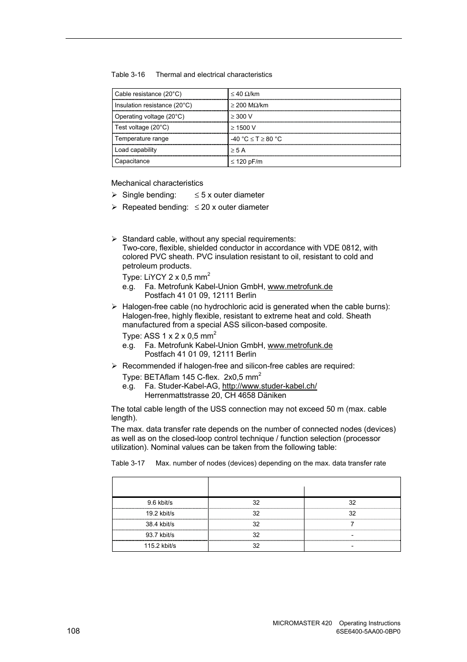 Watson-Marlow MM420 User Manual | Page 108 / 218