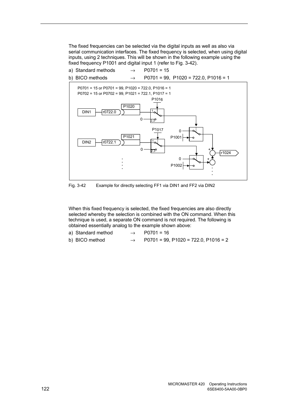 Direct selection + on command | Watson-Marlow MM420 User Manual | Page 122 / 218