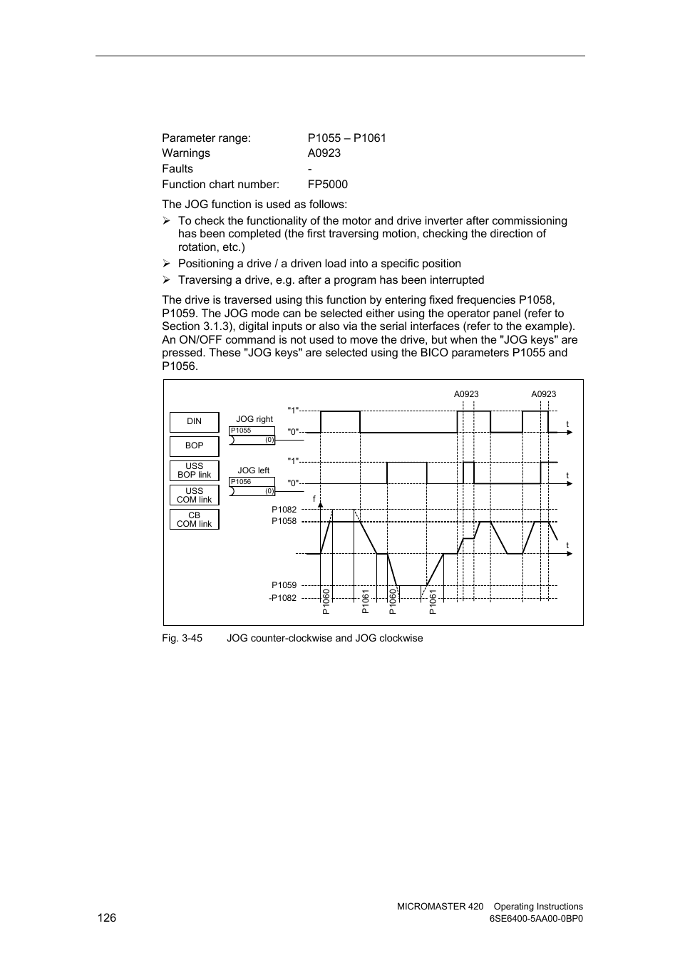 10 jog | Watson-Marlow MM420 User Manual | Page 126 / 218