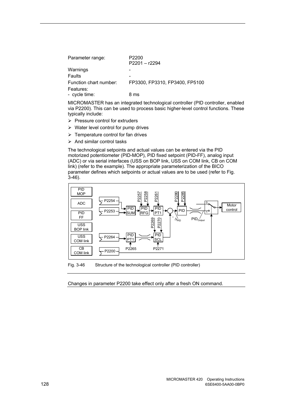 11 pid controller (technological controller) | Watson-Marlow MM420 User Manual | Page 128 / 218