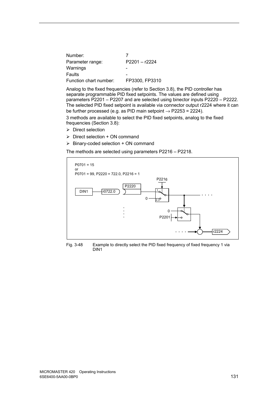 2 pid fixed setpoint (pid-ff) | Watson-Marlow MM420 User Manual | Page 131 / 218