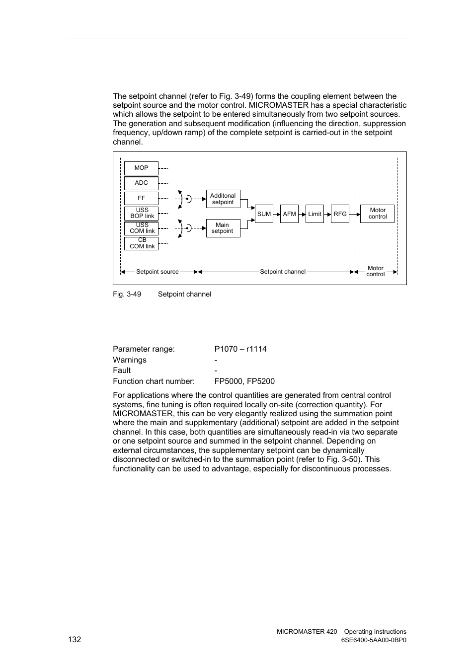 12 setpoint channel | Watson-Marlow MM420 User Manual | Page 132 / 218