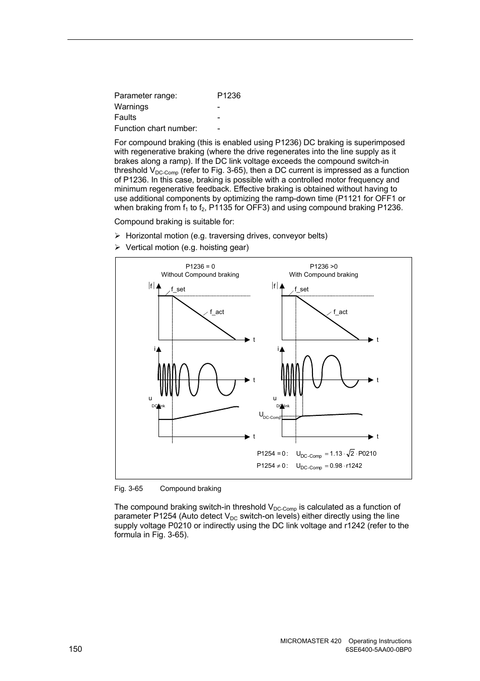 2 compound braking | Watson-Marlow MM420 User Manual | Page 150 / 218