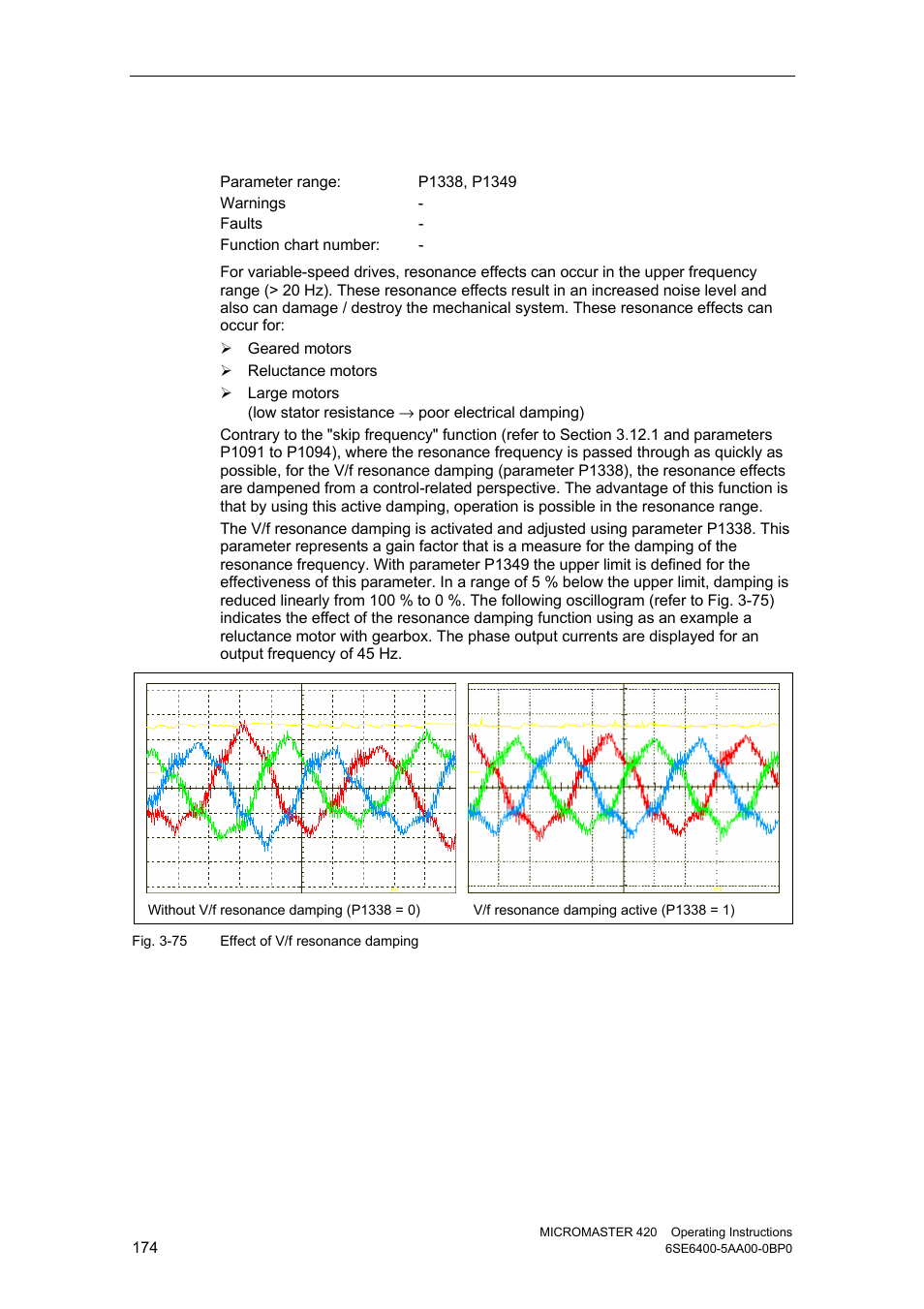 4 v/f resonance damping | Watson-Marlow MM420 User Manual | Page 174 / 218