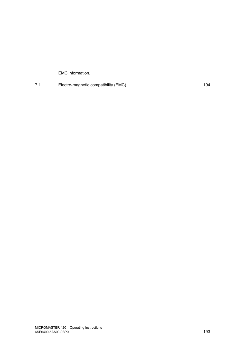 7 electro-magnetic compatibility (emc), 7electro-magnetic compatibility (emc) | Watson-Marlow MM420 User Manual | Page 193 / 218
