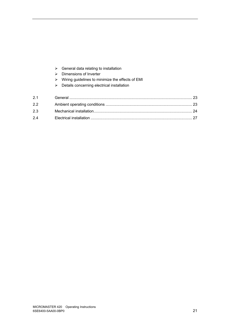 2 installation | Watson-Marlow MM420 User Manual | Page 21 / 218