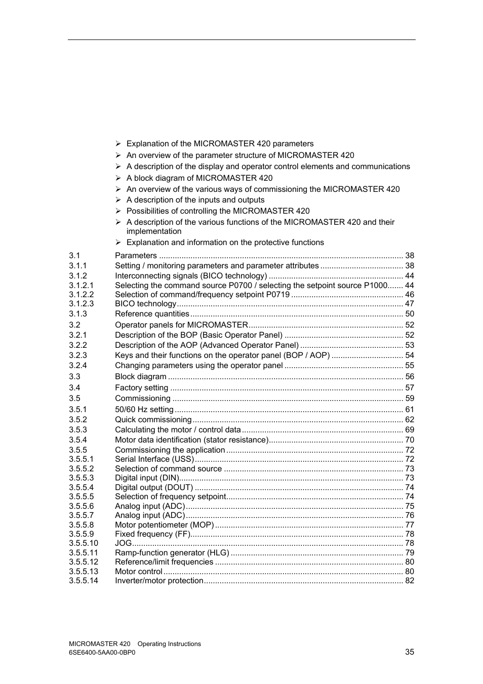 3 functions | Watson-Marlow MM420 User Manual | Page 35 / 218