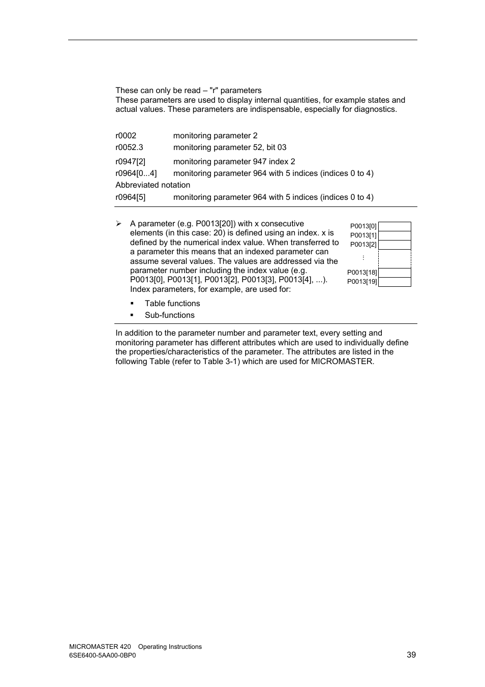 Monitoring parameters | Watson-Marlow MM420 User Manual | Page 39 / 218