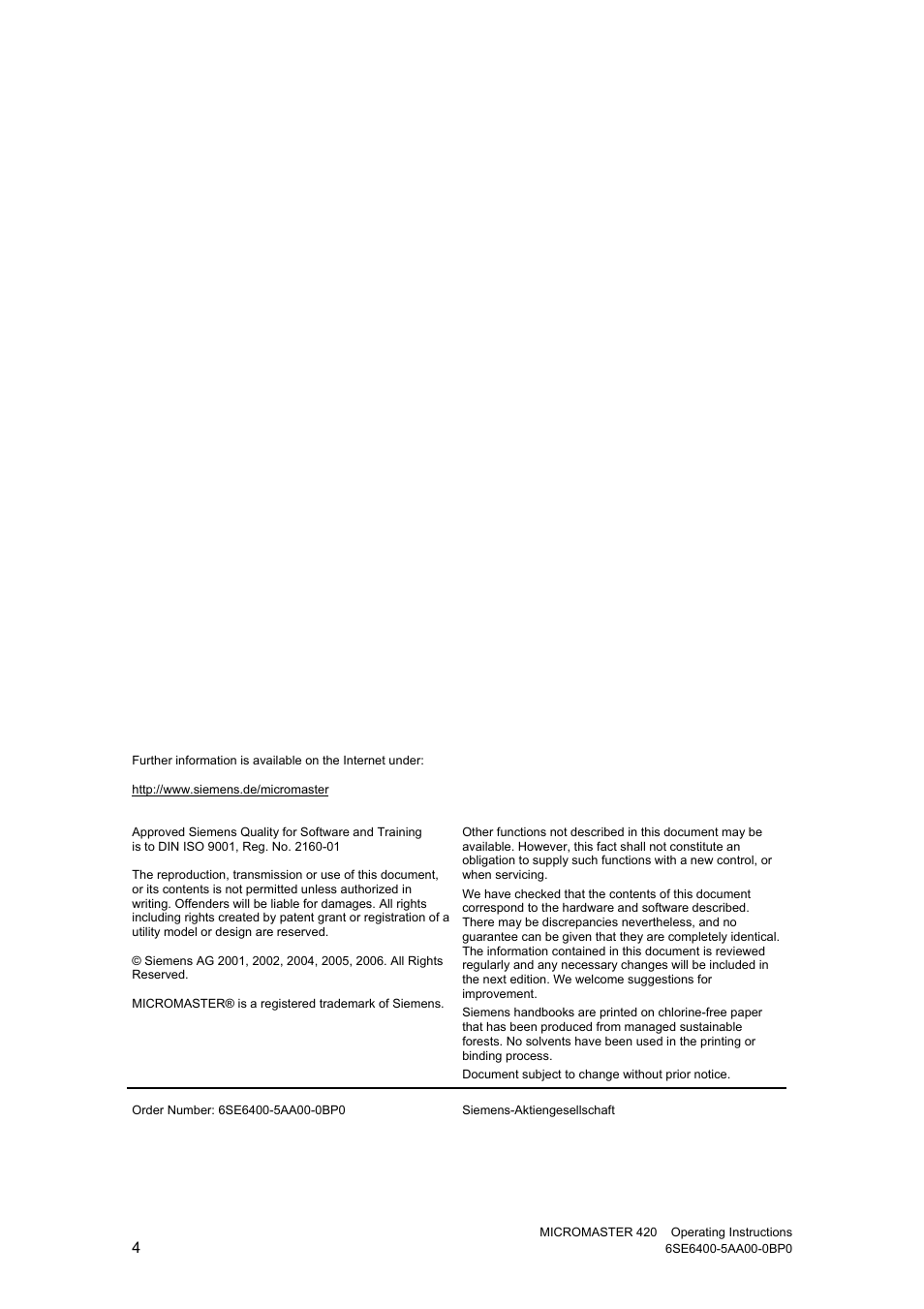 Watson-Marlow MM420 User Manual | Page 4 / 218