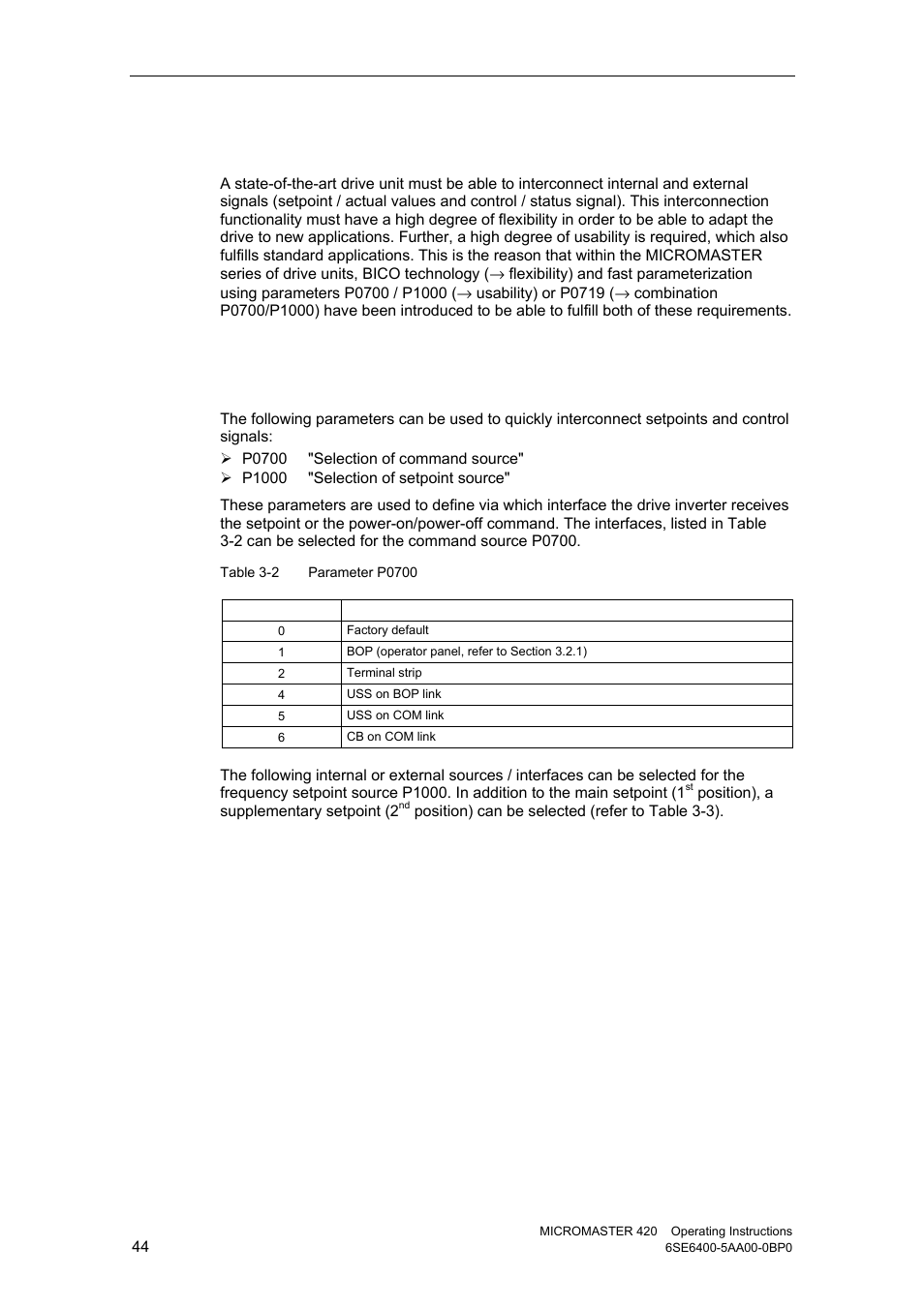 2 interconnecting signals (bico technology) | Watson-Marlow MM420 User Manual | Page 44 / 218