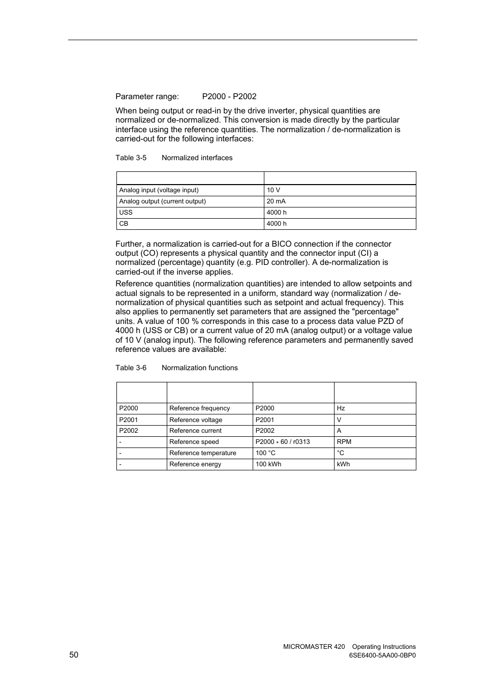 3 reference quantities | Watson-Marlow MM420 User Manual | Page 50 / 218