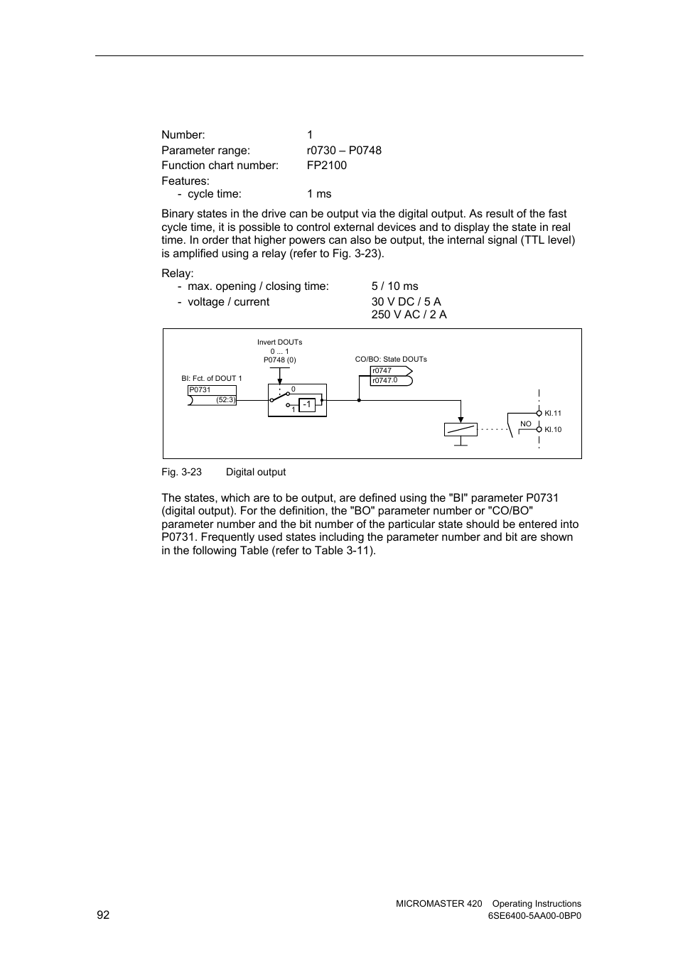 2 digital output (dout) | Watson-Marlow MM420 User Manual | Page 92 / 218