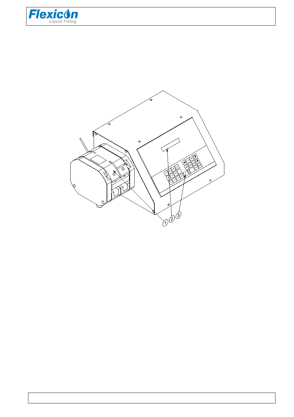 4 control, 1 filler lay-out, 2 dispenser head | Operators manual | Watson-Marlow PF22 User Manual | Page 8 / 34