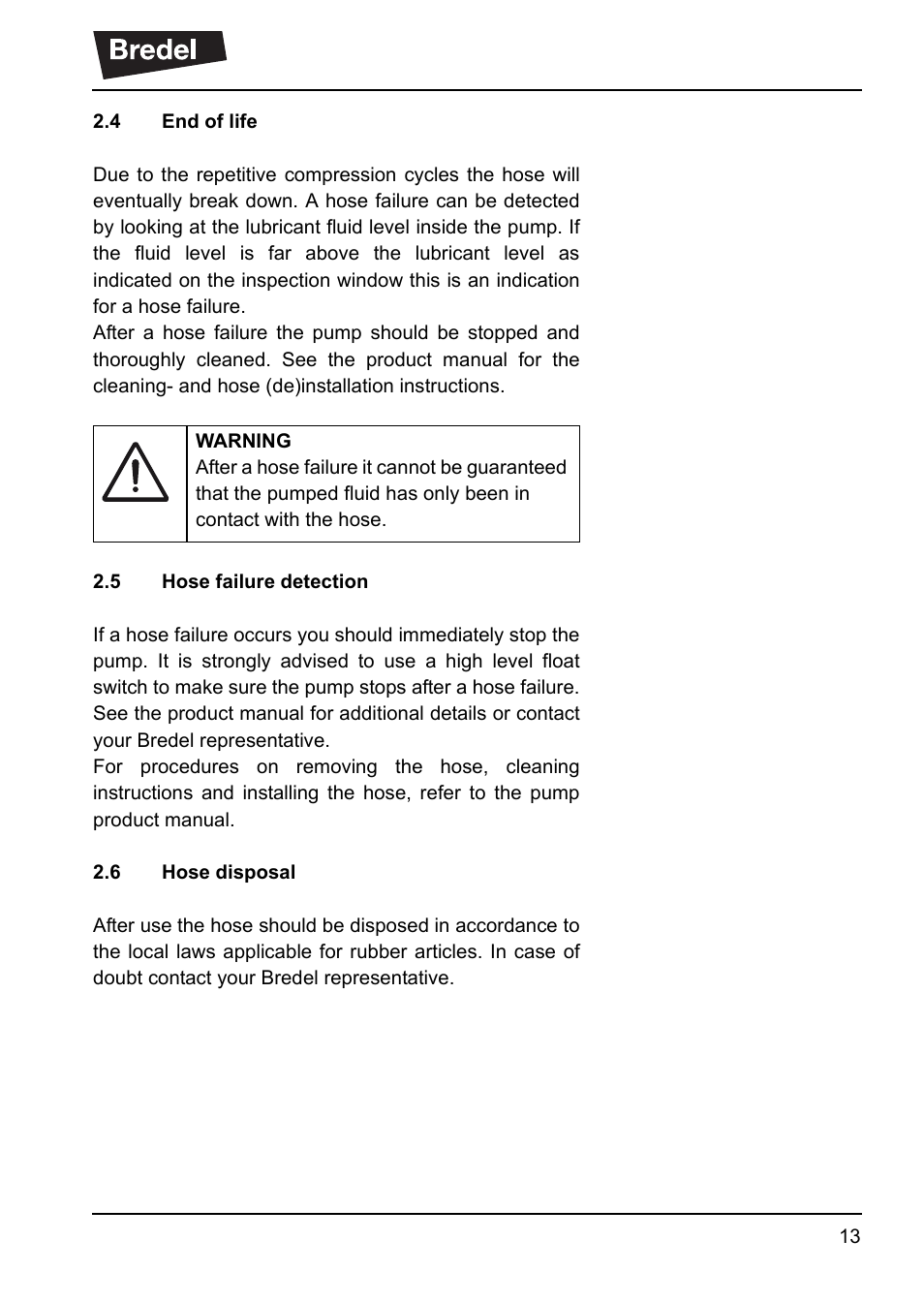 Watson-Marlow NBR User Manual | Page 14 / 18