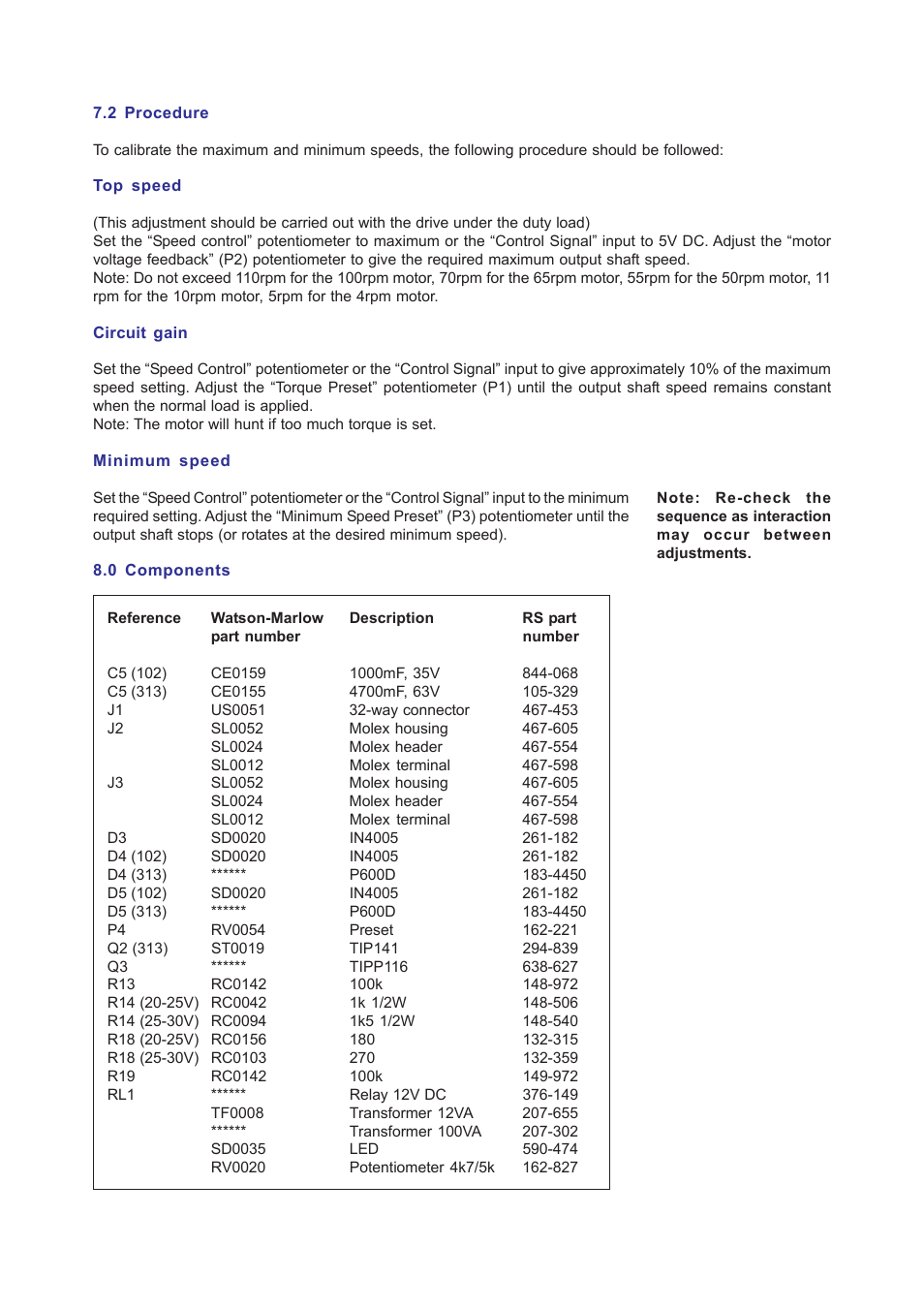 Watson-Marlow OEM User Manual | Page 9 / 9