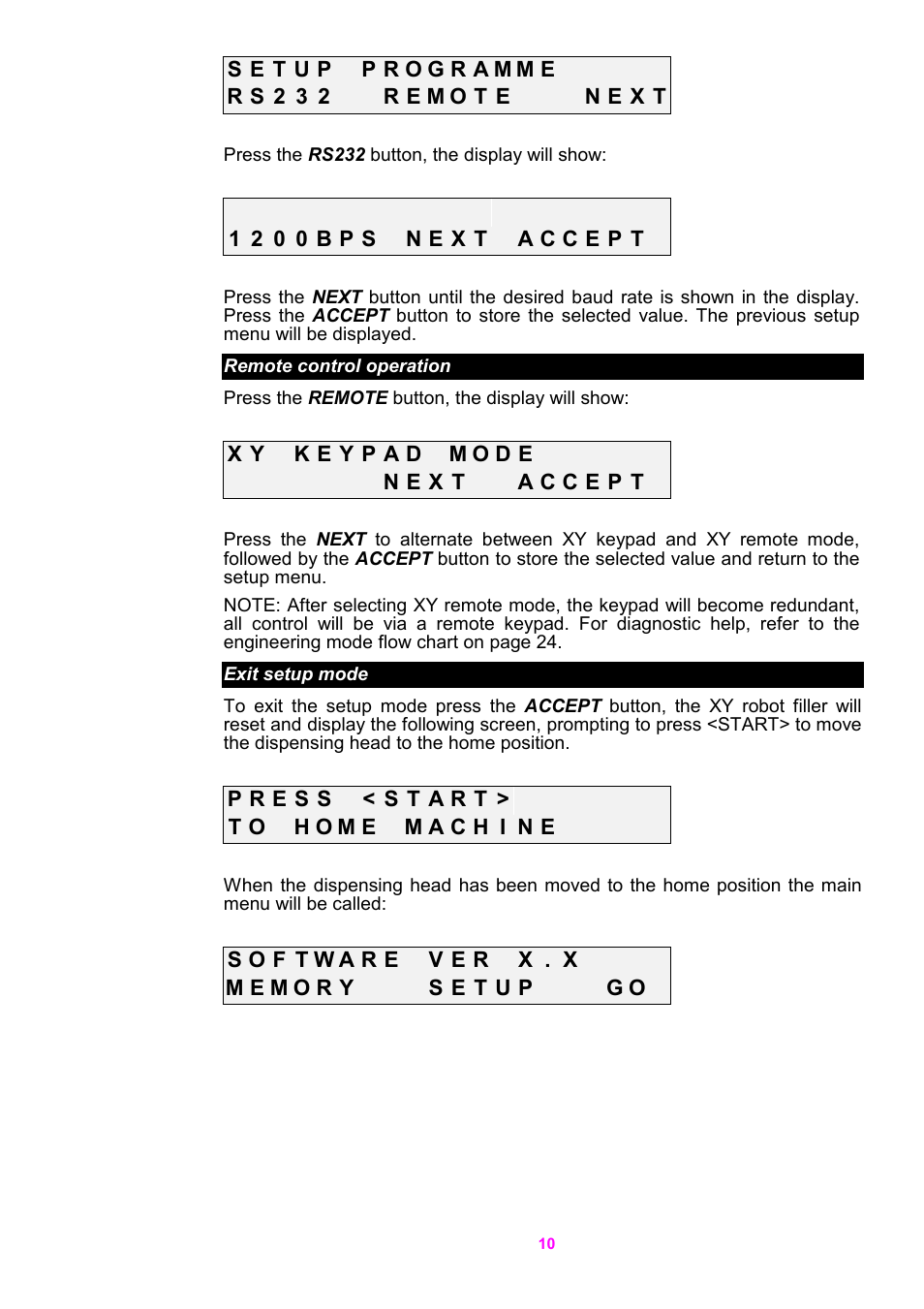 Watson-Marlow 5O5XY Robot User Manual | Page 10 / 29