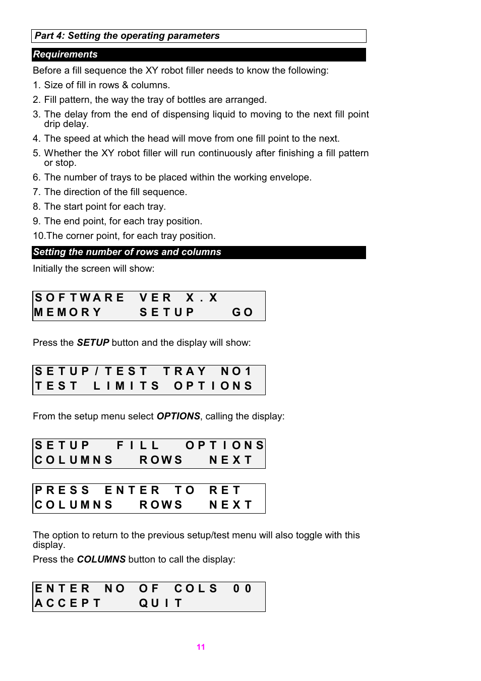 Watson-Marlow 5O5XY Robot User Manual | Page 11 / 29