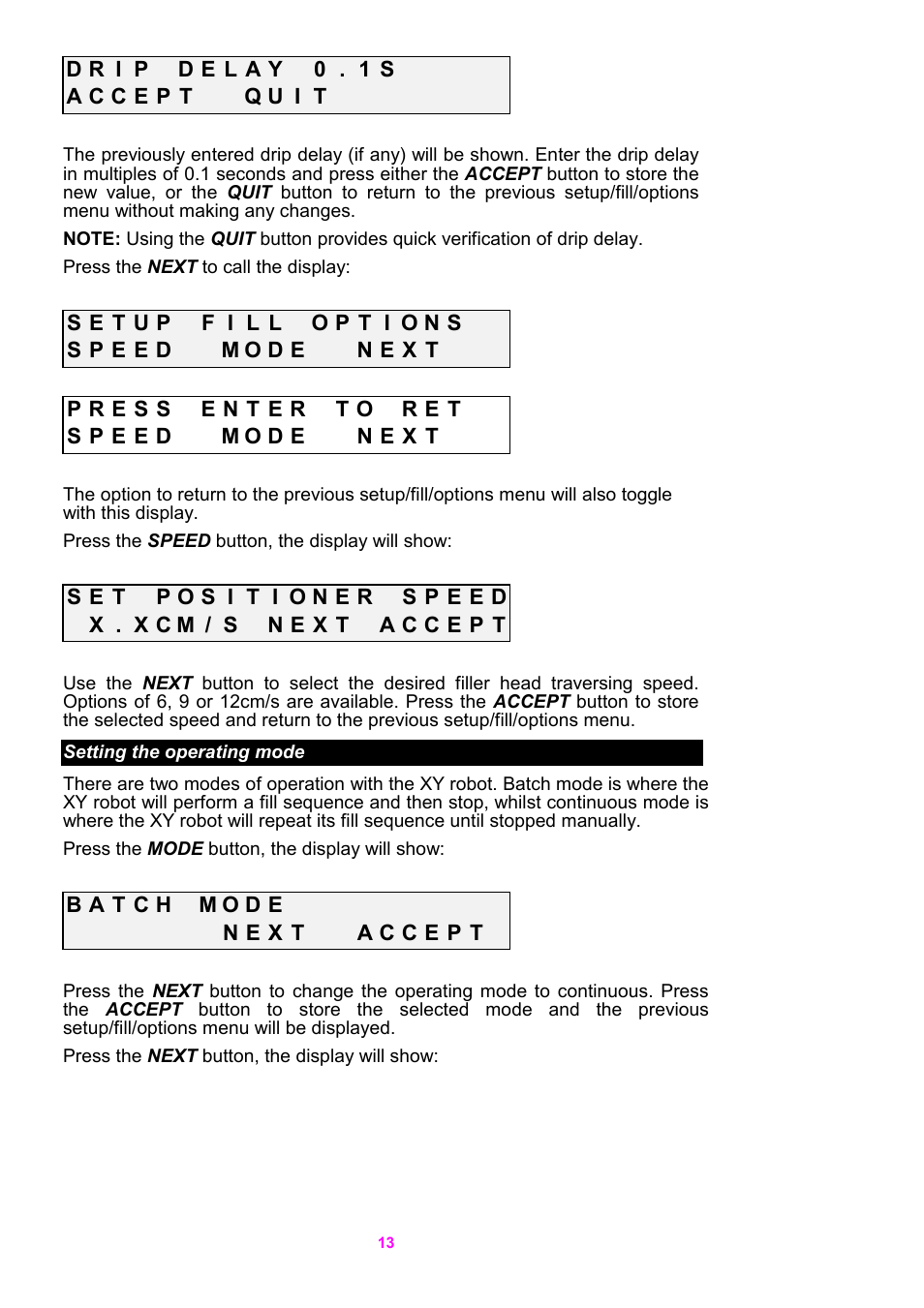 Watson-Marlow 5O5XY Robot User Manual | Page 13 / 29