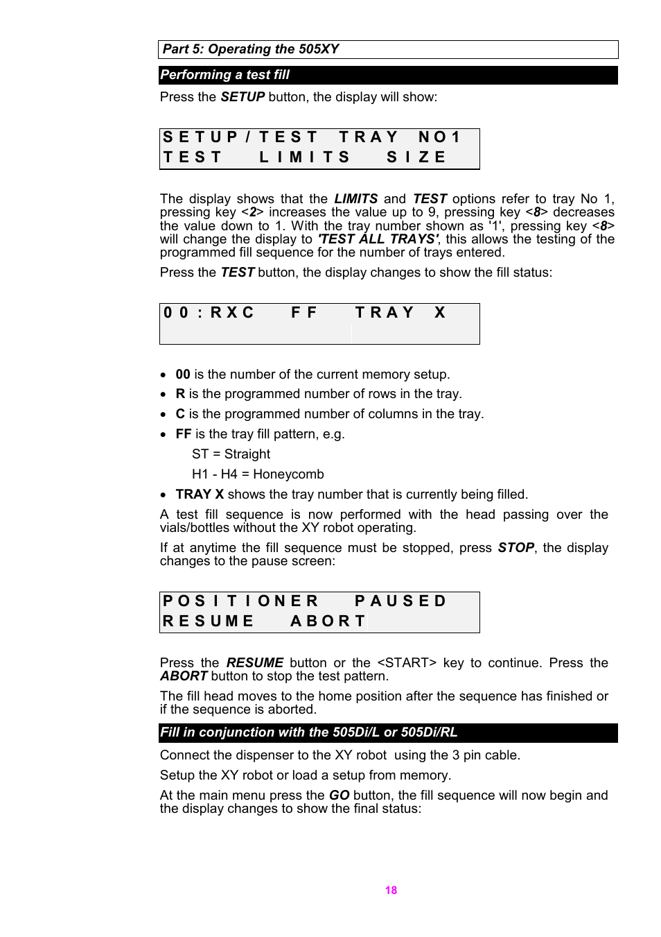 Watson-Marlow 5O5XY Robot User Manual | Page 18 / 29