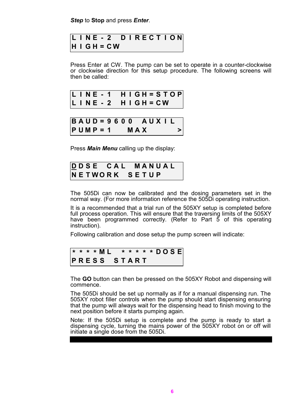 Watson-Marlow 5O5XY Robot User Manual | Page 6 / 29