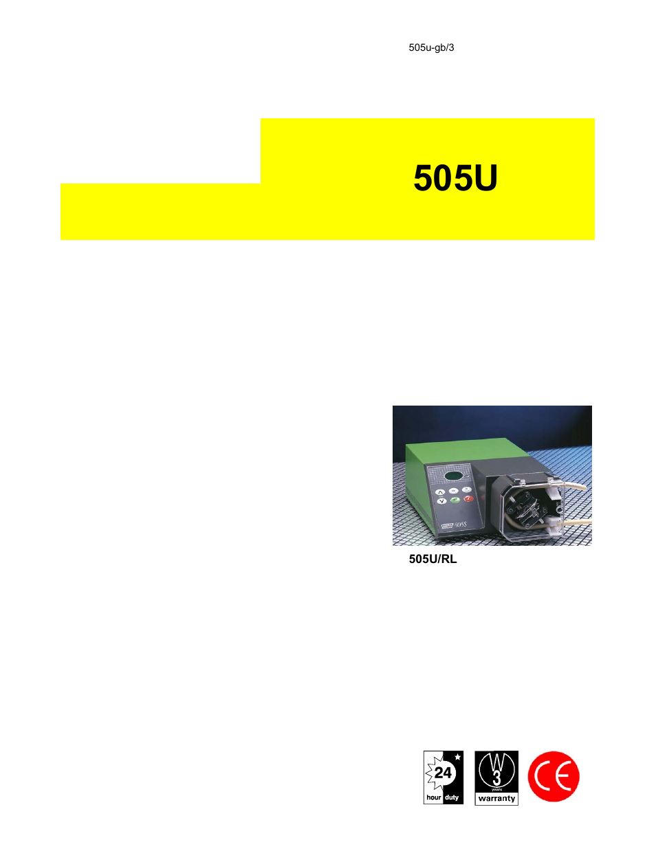 Watson-Marlow 505U User Manual | 19 pages