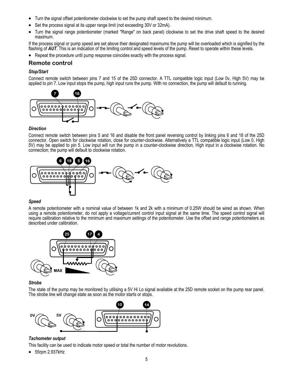 Watson-Marlow 505U User Manual | Page 5 / 19