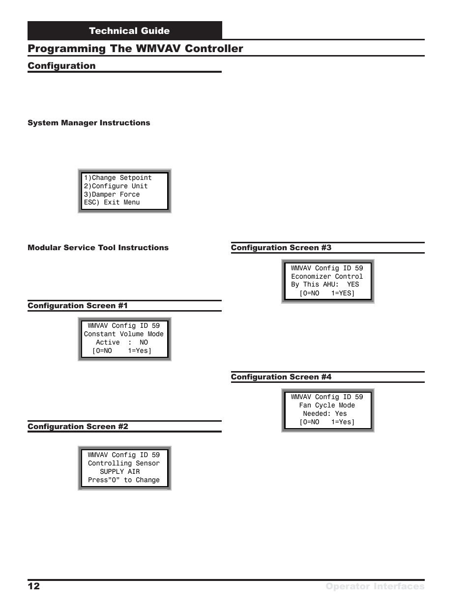 Programming the wmvav controller | WattMaster VAV System User Manual | Page 12 / 36