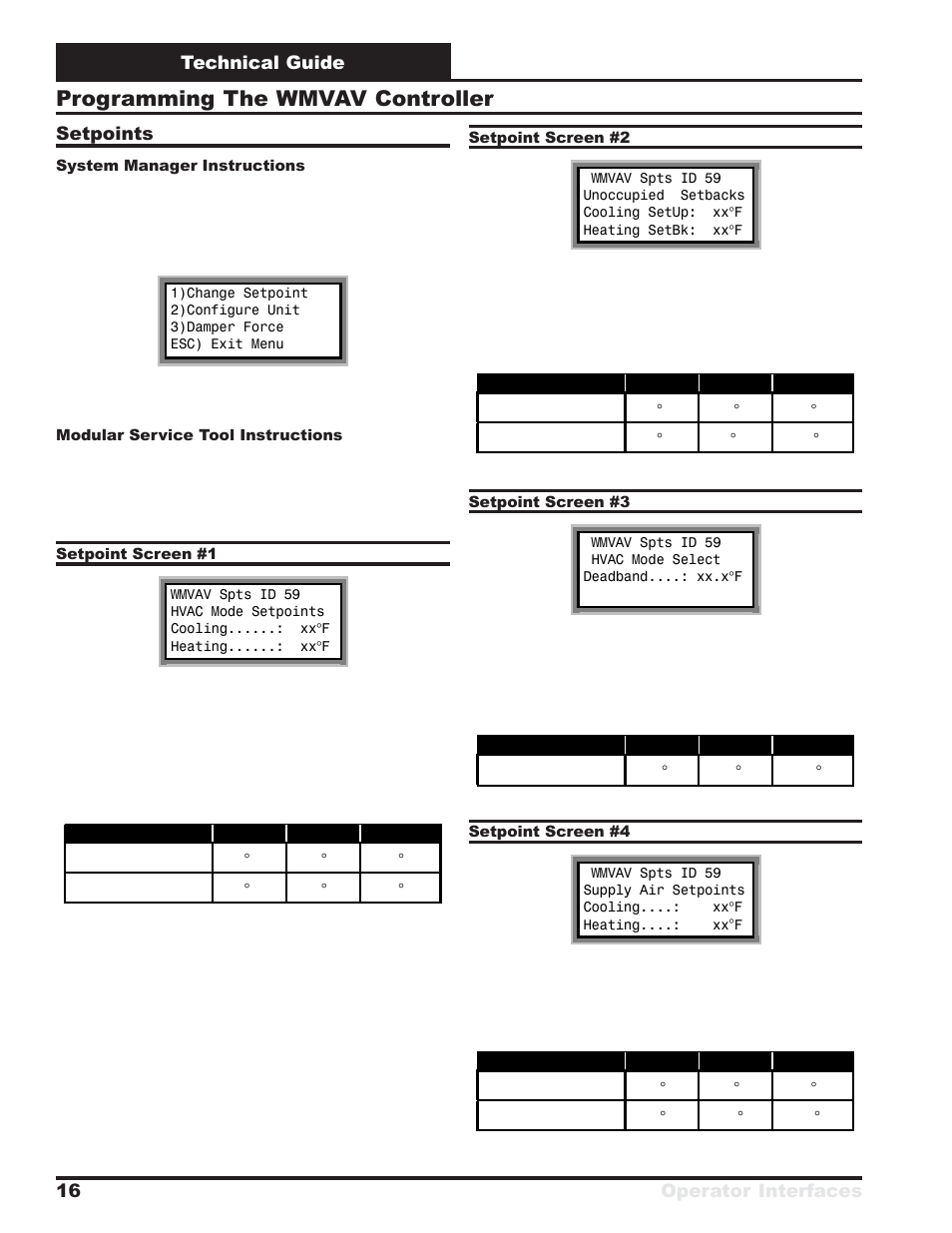 Programming the wmvav controller | WattMaster VAV System User Manual | Page 16 / 36