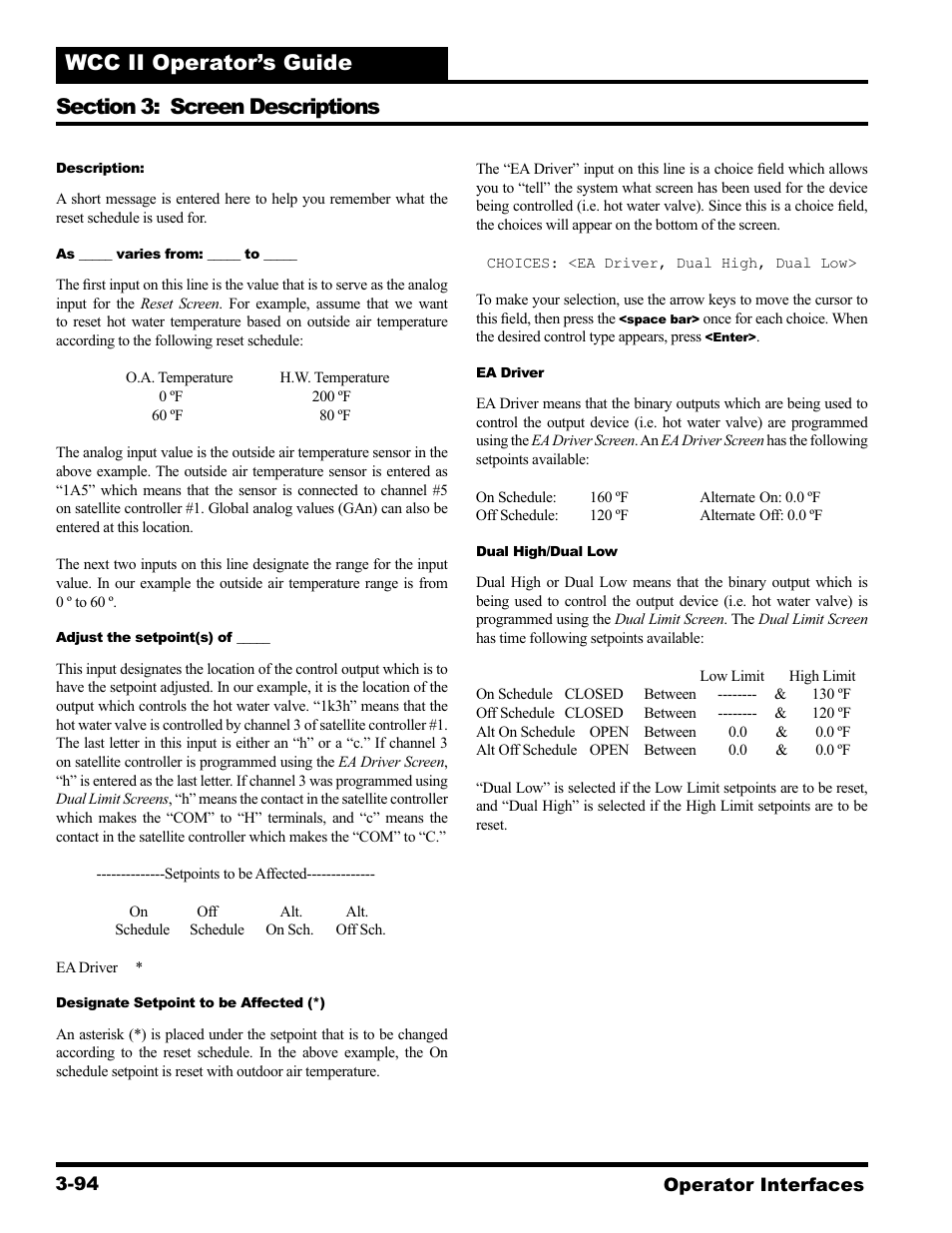 WattMaster WCC II User Manual | Page 126 / 252