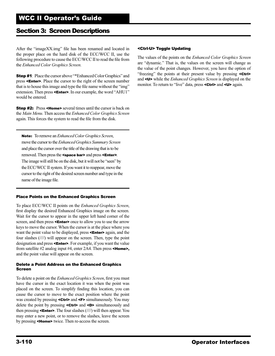 Operator interfaces 3-110 | WattMaster WCC II User Manual | Page 142 / 252