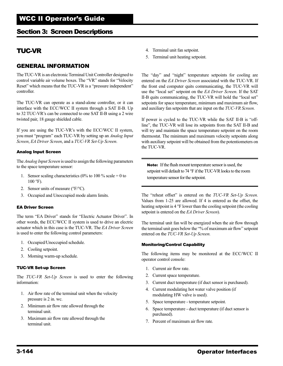 Tuc-vr | WattMaster WCC II User Manual | Page 176 / 252