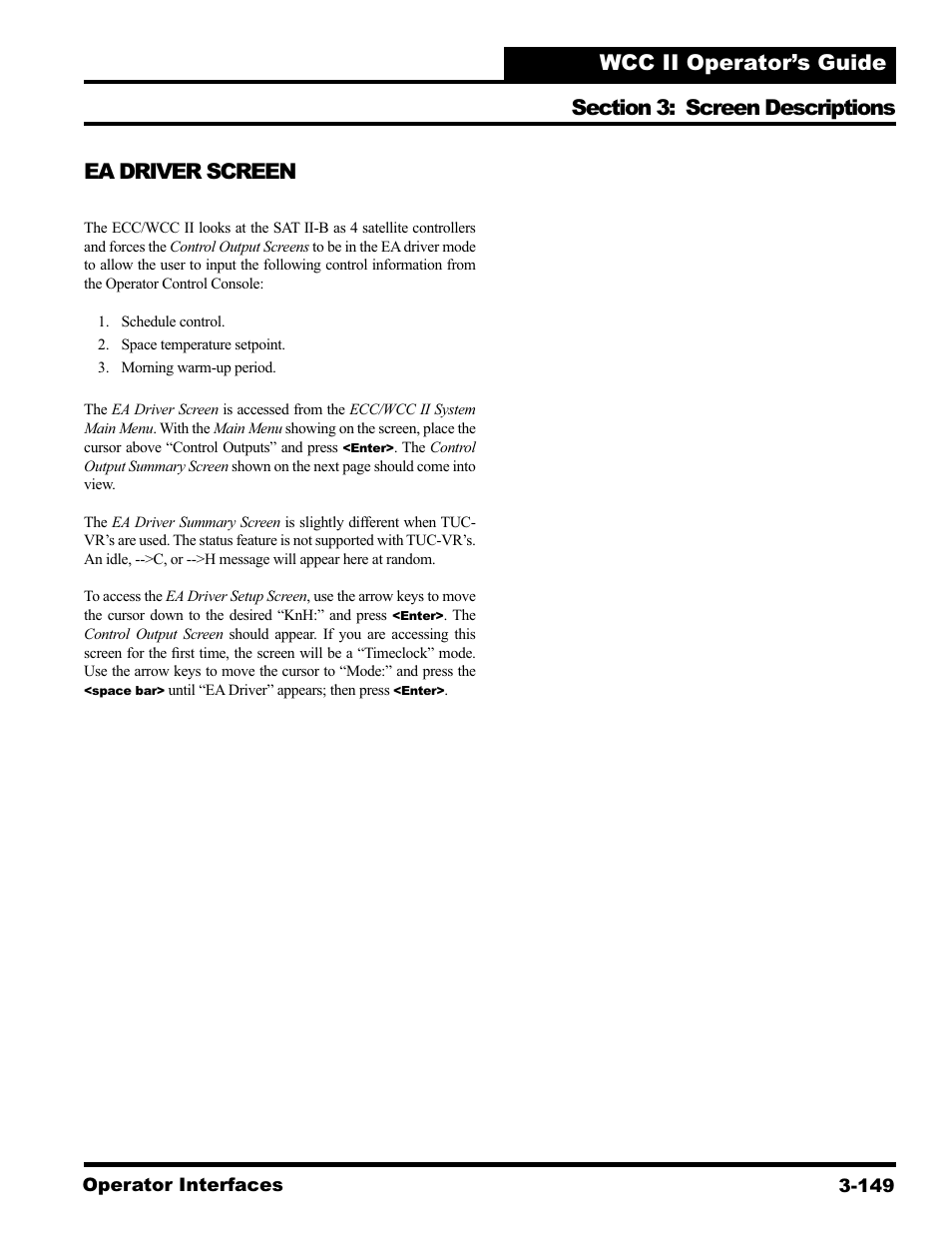 Ea driver screen | WattMaster WCC II User Manual | Page 181 / 252