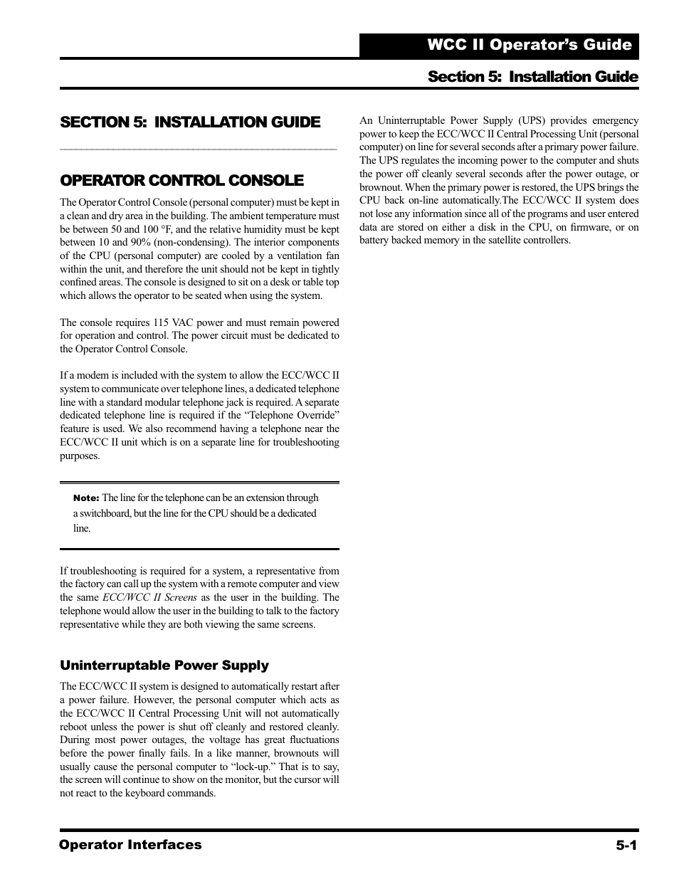 Operator control console | WattMaster WCC II User Manual | Page 203 / 252