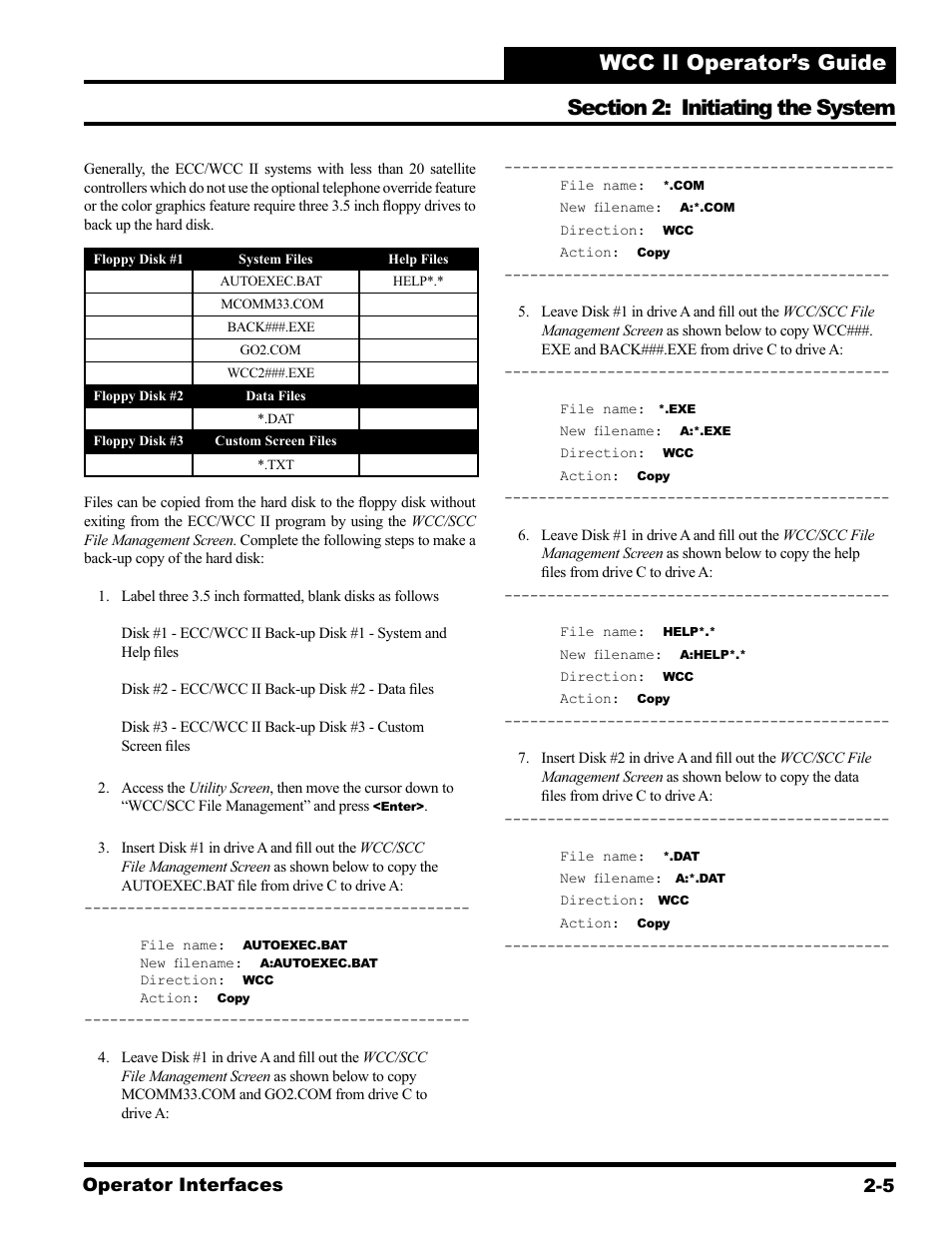 Operator interfaces 2-5 | WattMaster WCC II User Manual | Page 29 / 252