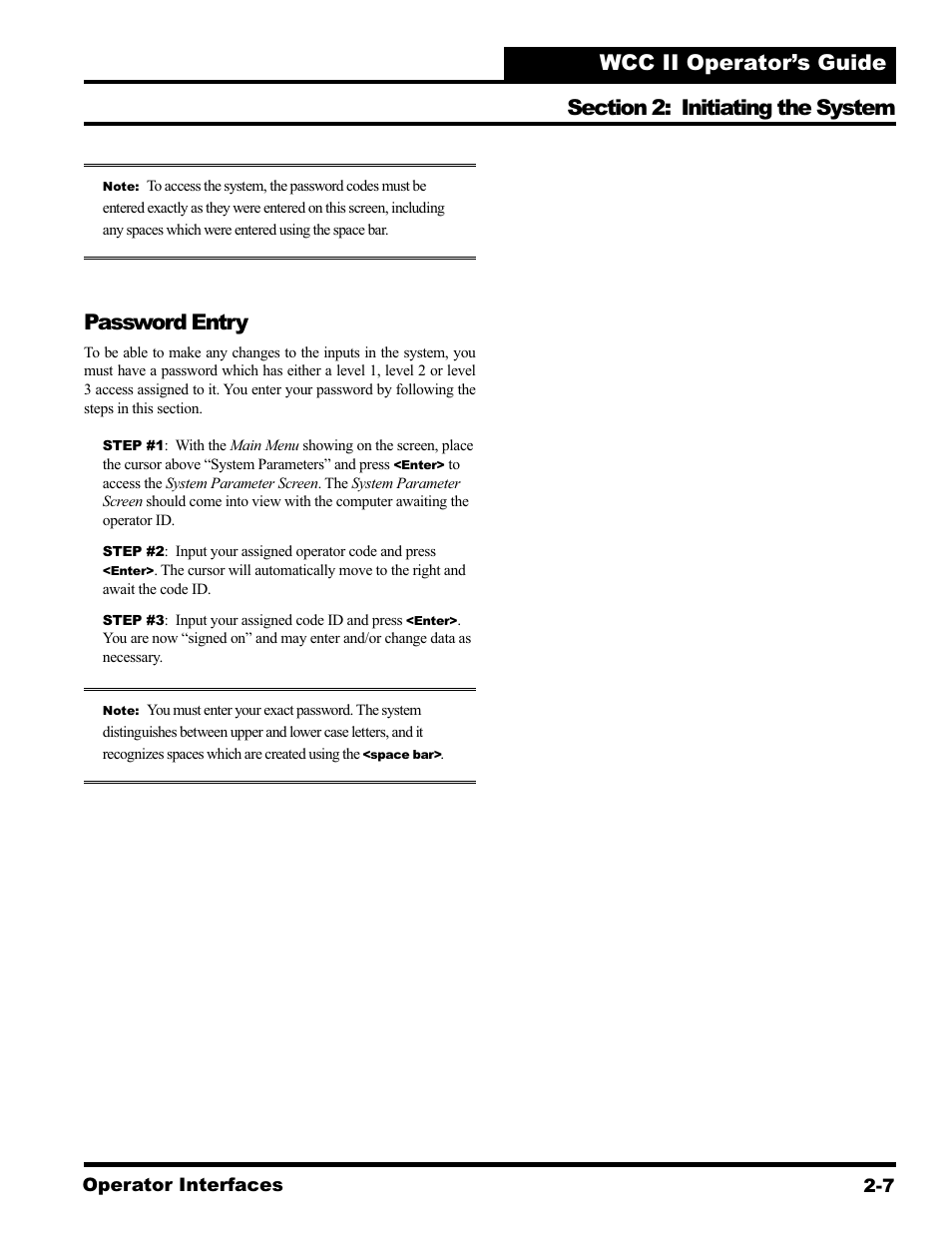 Password entry | WattMaster WCC II User Manual | Page 31 / 252