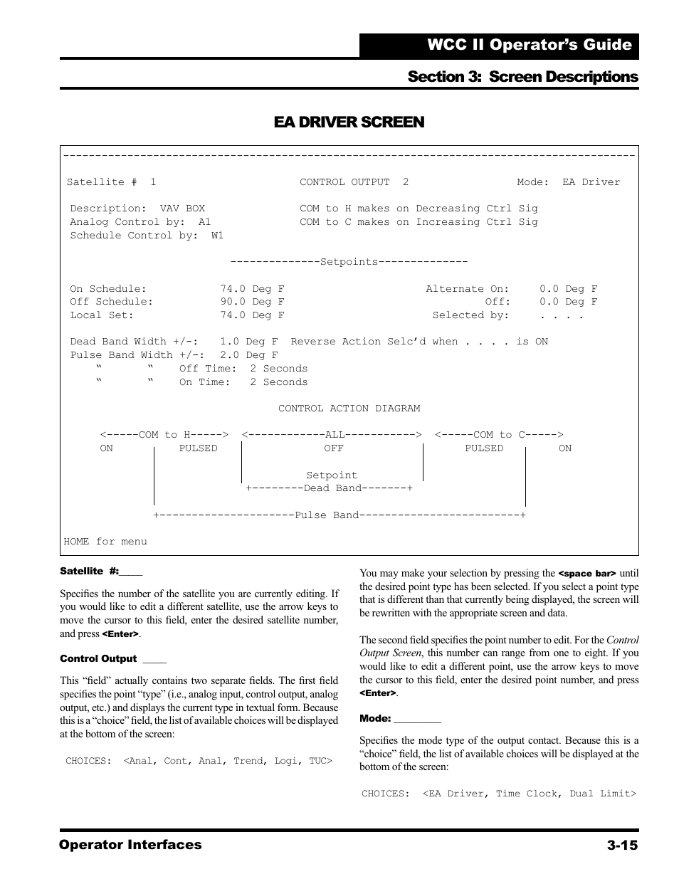 Ea driver screen | WattMaster WCC II User Manual | Page 47 / 252
